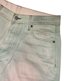 Baggy wide leg washed denim