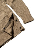 Woven distressed cardigan