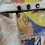 Graphic hugging vest