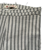 Flared vertical stripe pant