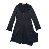 Asymmetric button sweater dress