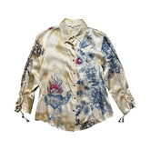 2003 Tattoo Graphic silk shirt