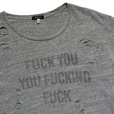 F*ck you distressed tee