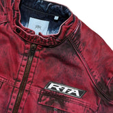 Boxy fit motorcycle jacket