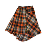 1994 Asymmetrical plaid skirt