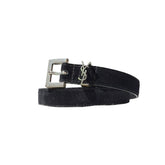Suede leather Cassandre belt