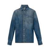 Denim carpenter button shirt