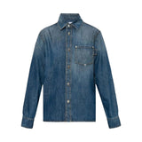 Denim carpenter button shirt