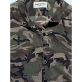 Camo cotton button down