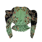 SS03 chinoiserie silk blouse