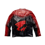 Leather motorcycle jacket