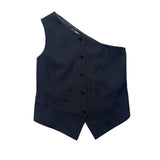 Asymmetric suit vest