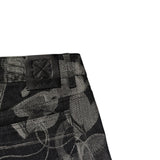 Xray jacquard denim jorts