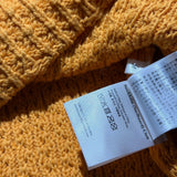 Woven knit sweater