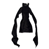 Silk flowy neck button top