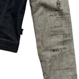 Extended sleeve denim jacket