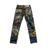 graffiti runway denim