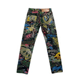 graffiti runway denim