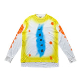 Multicolor spray paint graphic long sleeve