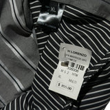 Striped colorblock “warrior” shirt