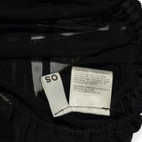 Mesh asymmetric cut out hip skirt