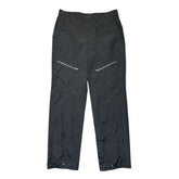 Laser slashed zip cargo pant