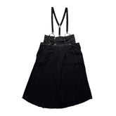 layered suspender double waist mega skirt