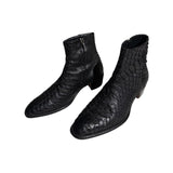 Python snakeskin 40mm heeled sonny boot