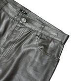 Vegan leather flare pant