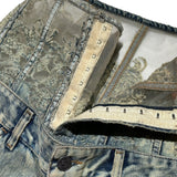 D-every corset lace flare denim