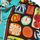 Silk graphic shirt