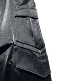 Glossy coated baggy cargo