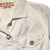 SS21 cropped boxy button down