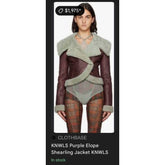 FW22 Elope leather shearling jacket