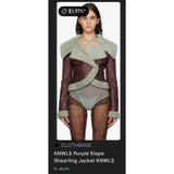 FW22 Elope leather shearling jacket