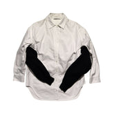 Double arm knit button down
