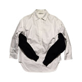Double arm knit button down