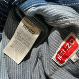 Patchwork striped denim jacket