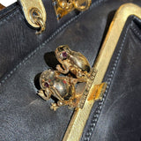 Limited Duffy frog leather tote