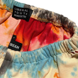 Tie-dye distressed sweat pant