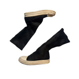blistered leather slip on sock ramones