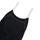 Swavorski crystal strap backless hira dress