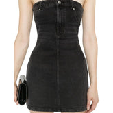 Denim bodycon minidress