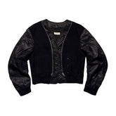 Layered panel zipped bomber