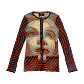 Greta Garbo illusion button up