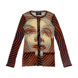 Greta Garbo illusion button up