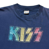 Vintage Kiss metallic glitter multicolor tee