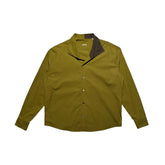 Geometric double layered collar shirt