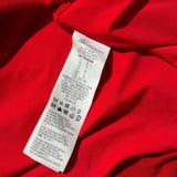 Rose appliqué One shoulder ruffled dress