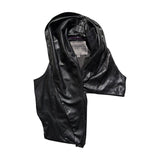 3in1 leather wrap vest